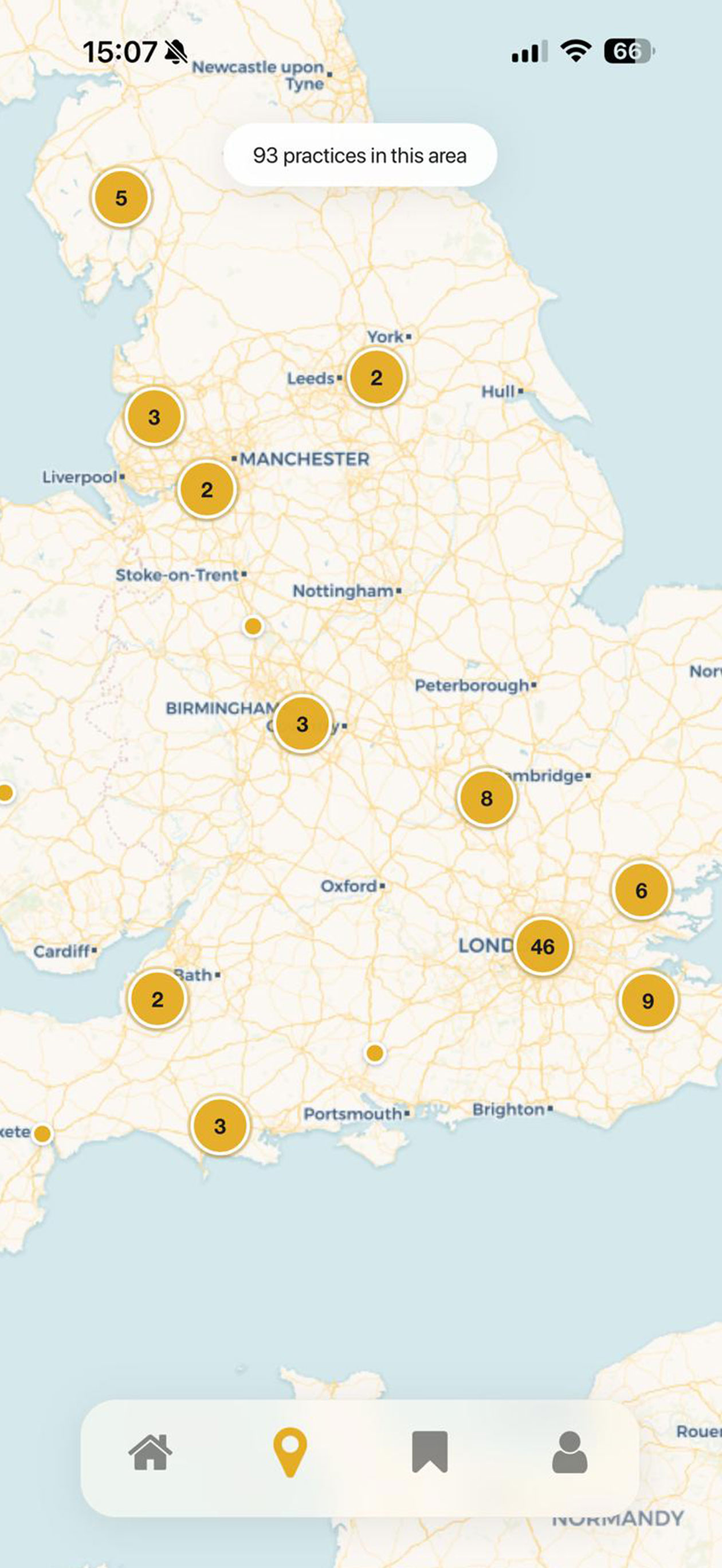 FTA App listings cards view